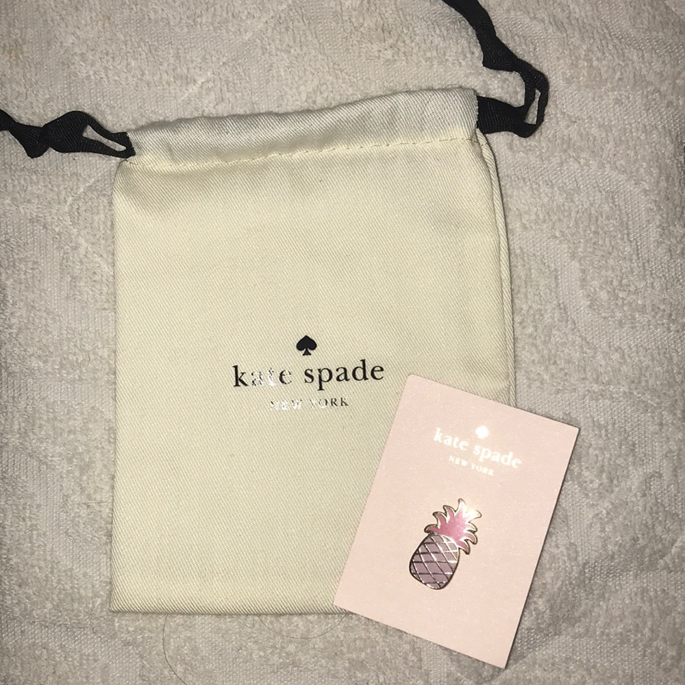 KATE SPADE PINEAPPLE PIN AND BAG